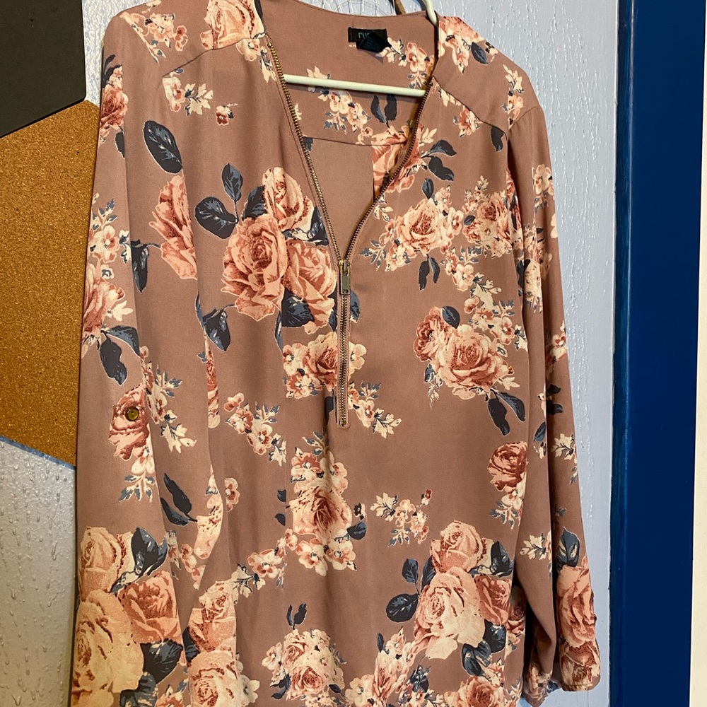 Rue+ flowery tunic/long shirt